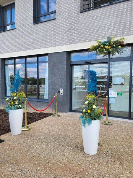 Décoration florale pour inauguration d'une nouvelle résidence