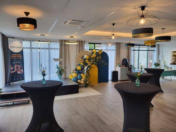 Décoration florale pour inauguration d'une nouvelle résidence